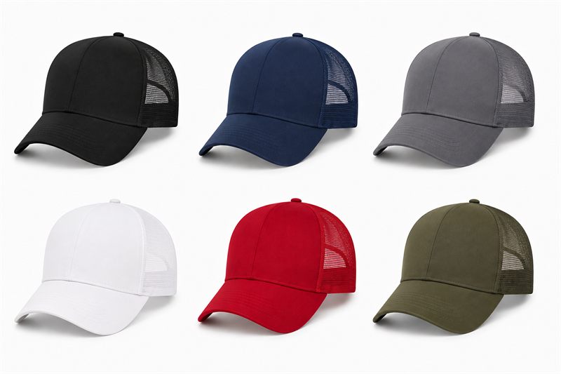 Gorras tipo camionero en varios colores
