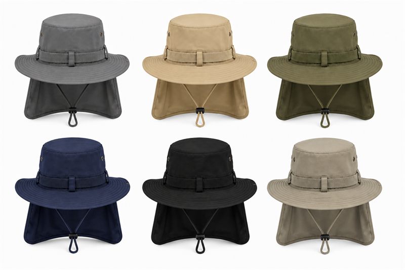 Gorros safari con cubre nuca