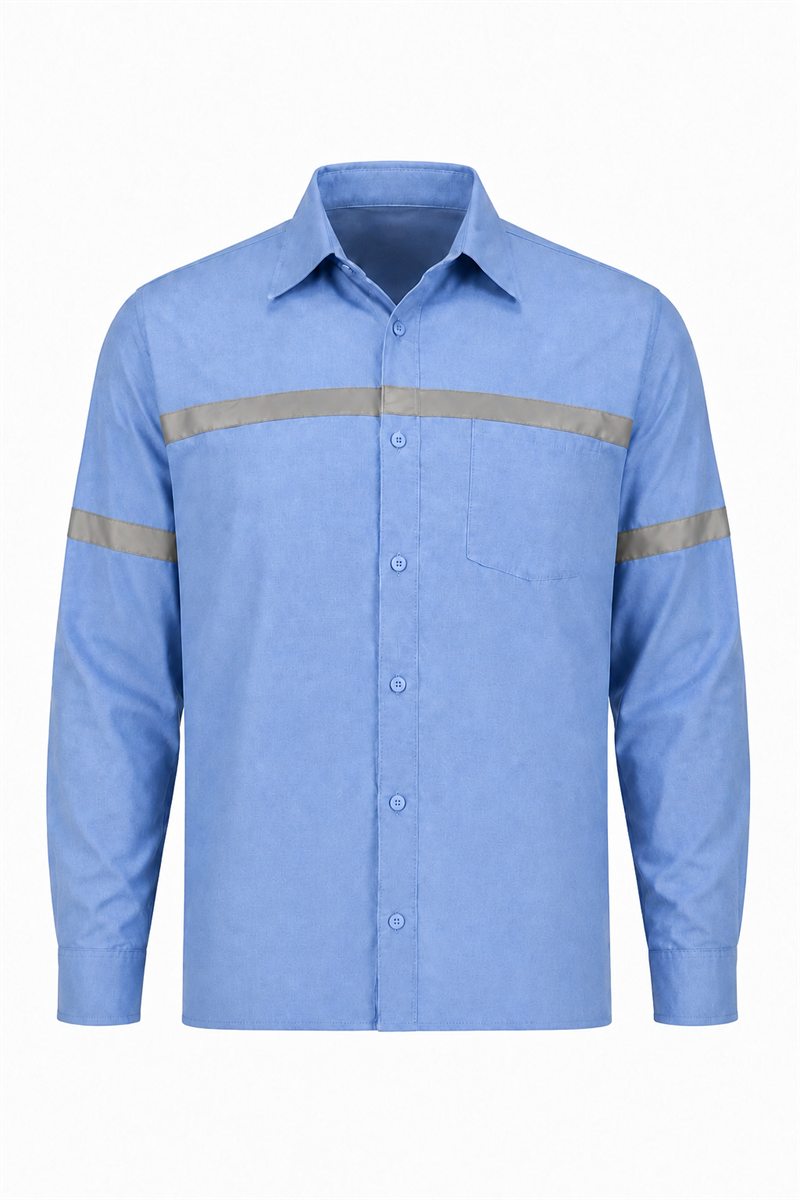 Camisa Oxford con cinta reflectiva