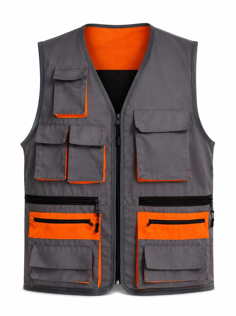 Campera multibolsillos de trabajo