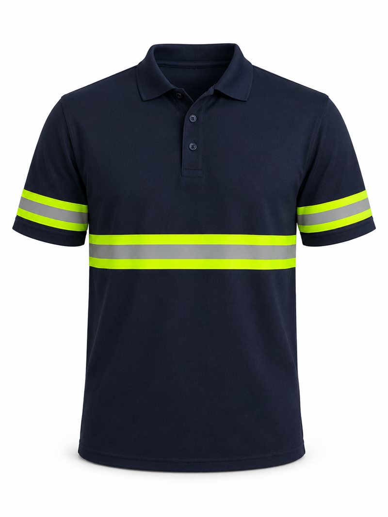 Polo con cintas reflectivas
